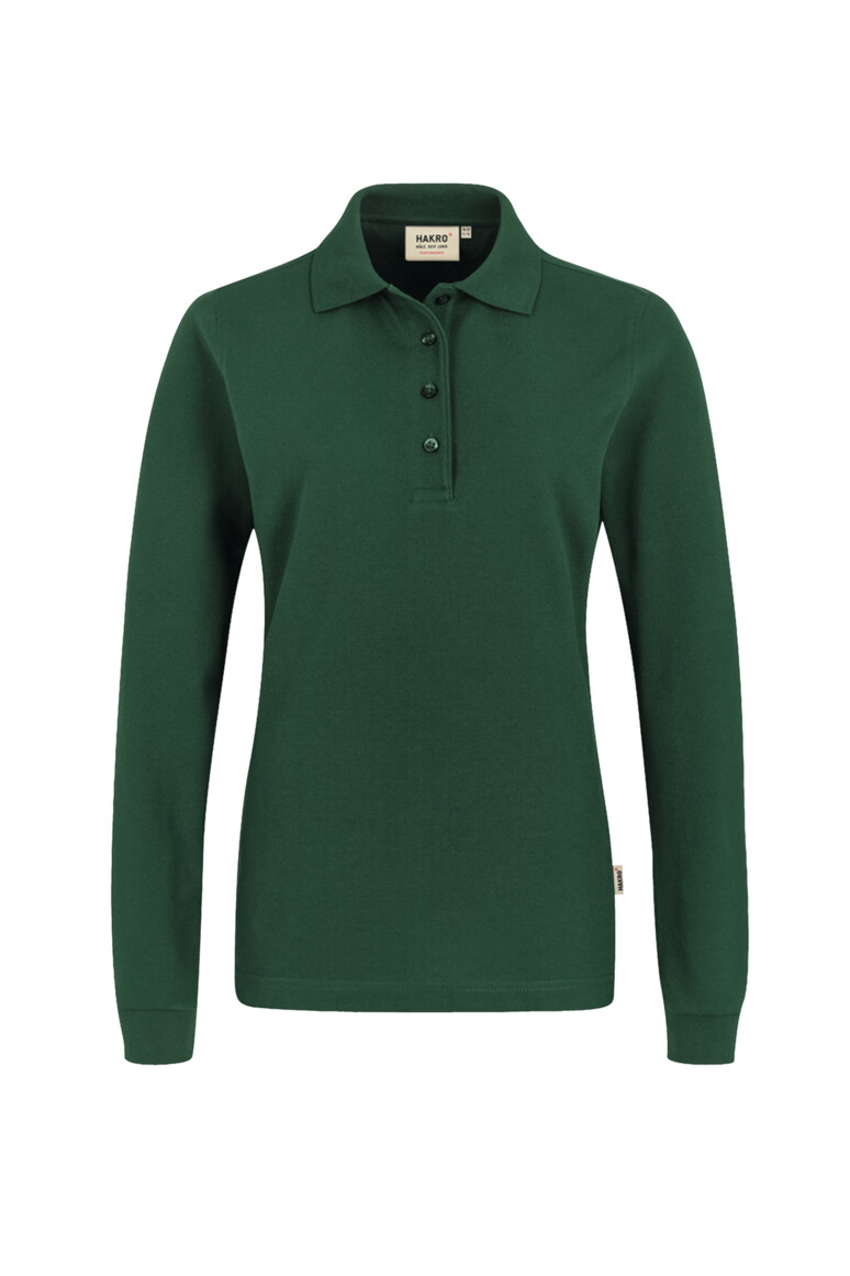 215 HAKRO Damen Longsleeve-Poloshirt Mikralinar®