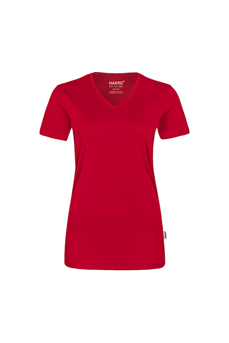 187 HAKRO Damen V-Shirt COOLMAX®