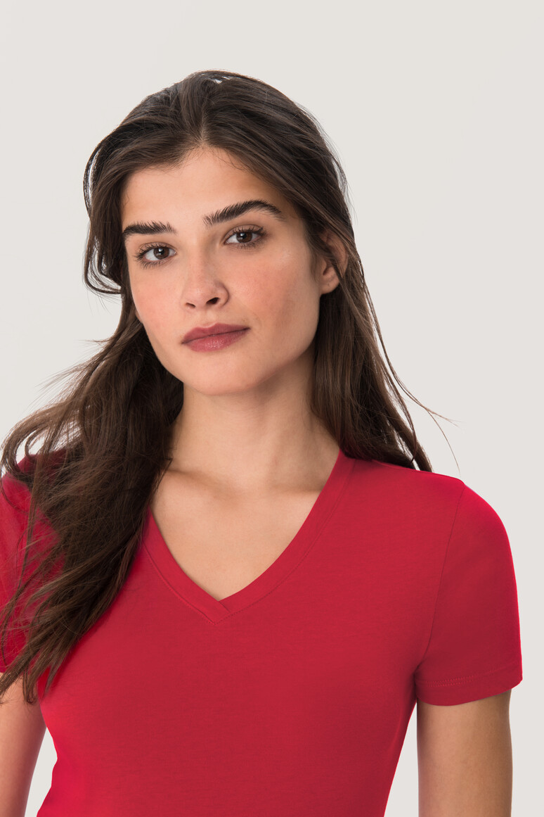 126 HAKRO Damen V-Shirt Classic