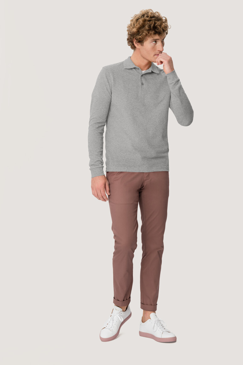 815 HAKRO Longsleeve-Poloshirt Mikralinar®