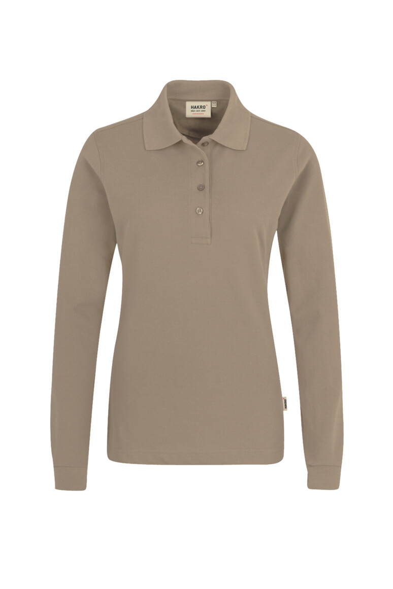 215 HAKRO Damen Longsleeve-Poloshirt Mikralinar®
