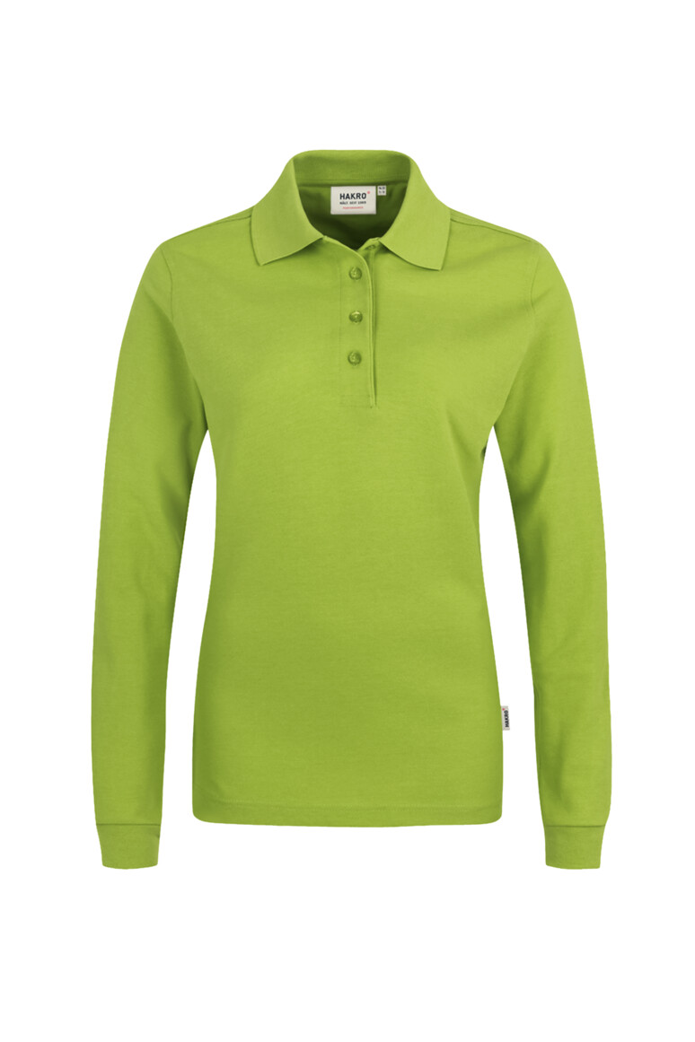 215 HAKRO Damen Longsleeve-Poloshirt Mikralinar®