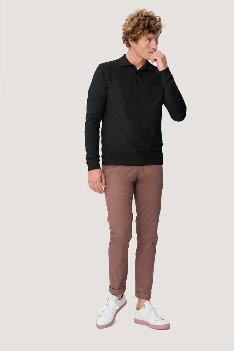 815 HAKRO Longsleeve-Poloshirt Mikralinar®