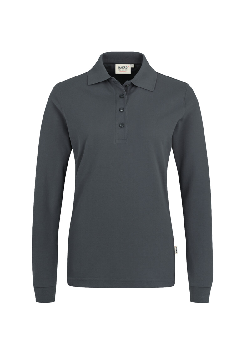 215 HAKRO Damen Longsleeve-Poloshirt Mikralinar®