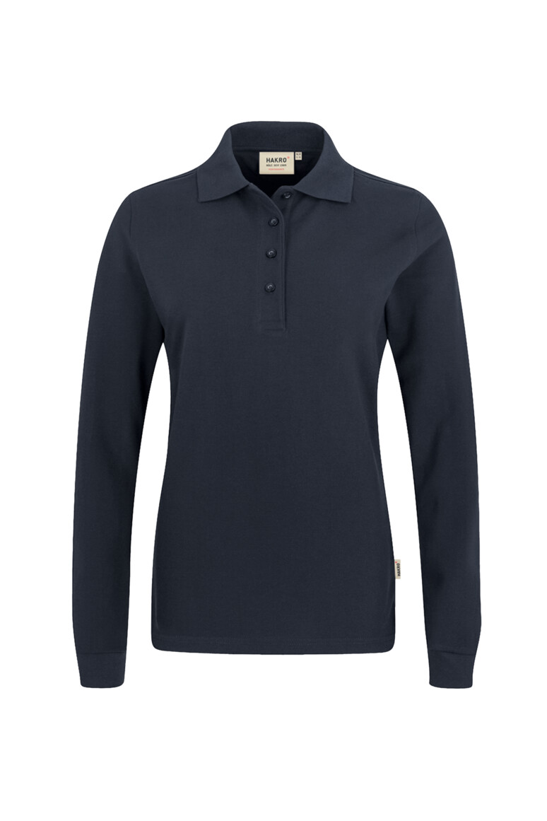 215 HAKRO Damen Longsleeve-Poloshirt Mikralinar®