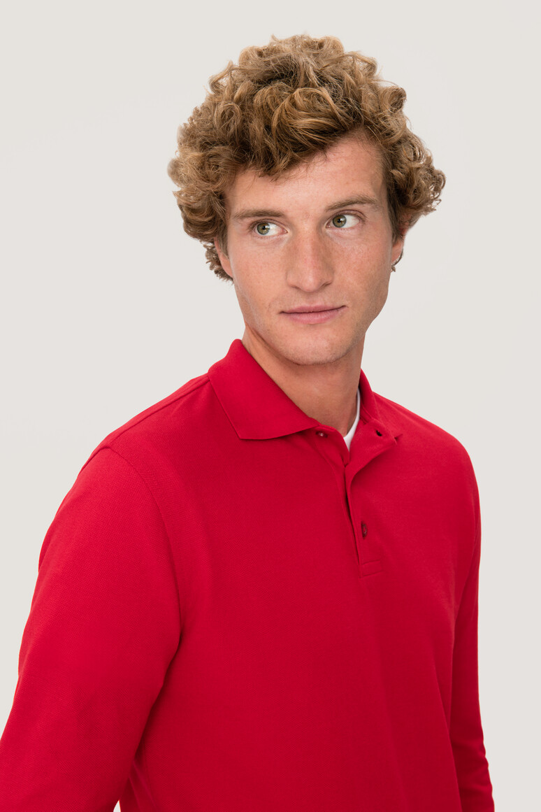 815 HAKRO Longsleeve-Poloshirt Mikralinar®