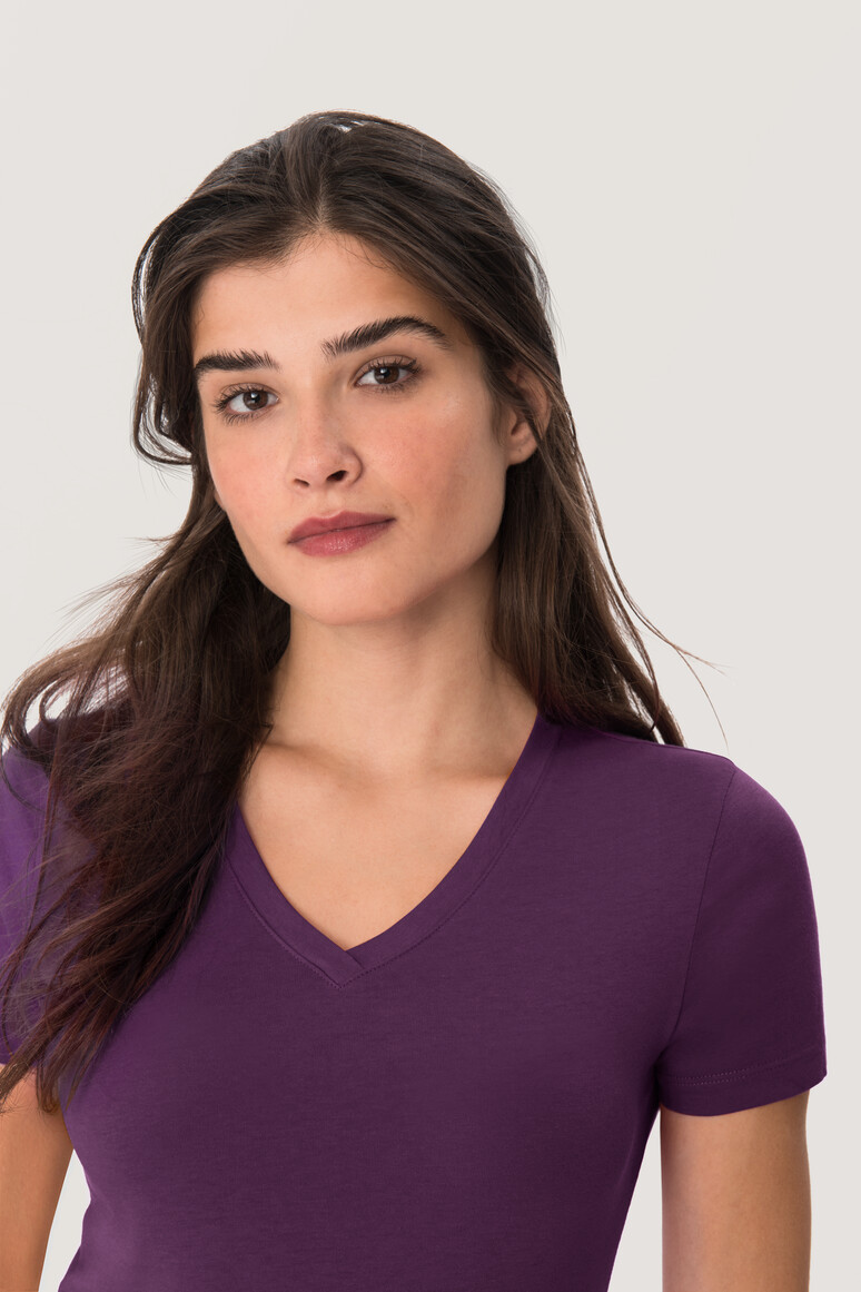 126 HAKRO Damen V-Shirt Classic
