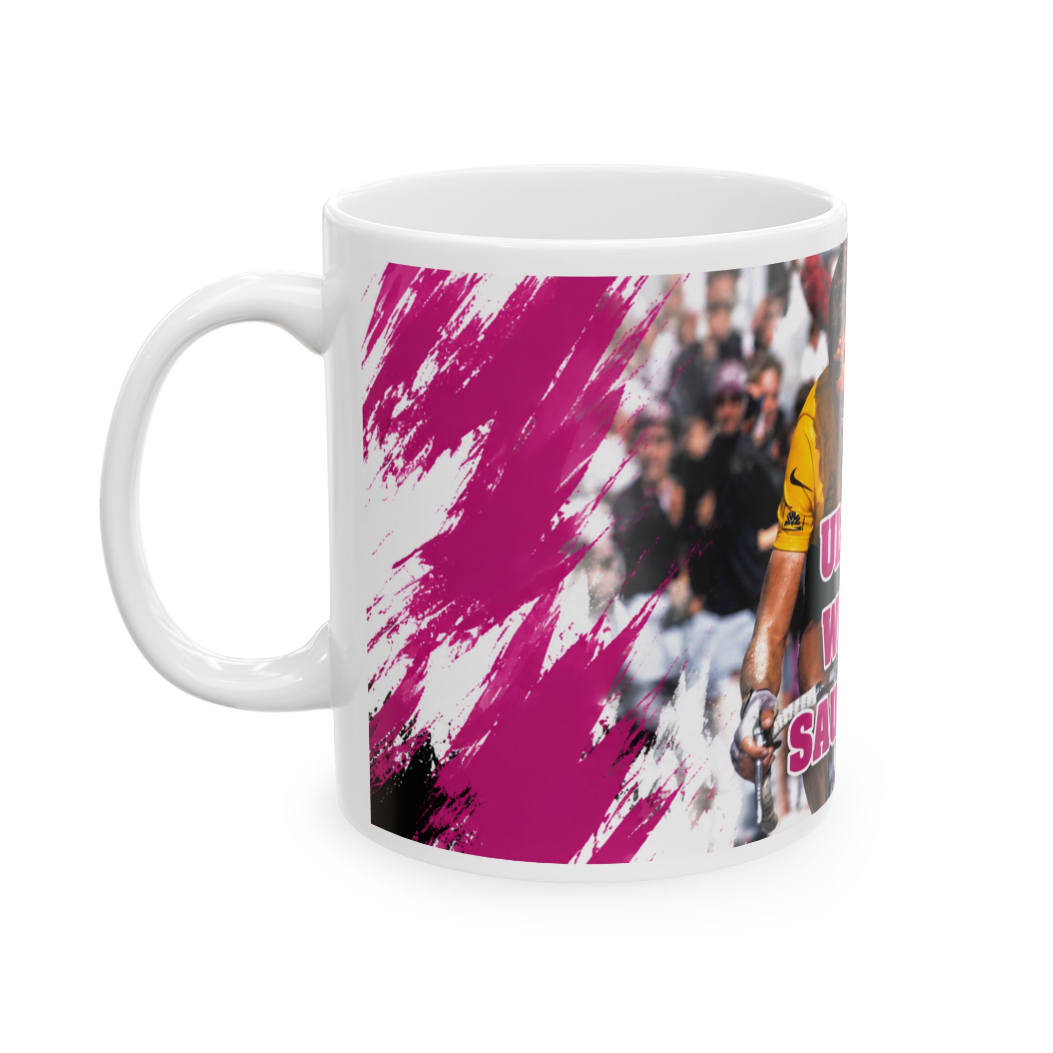 Keramiktasse 330 ml "Ulle war sauber" – Geschenkidee für Radsport Fans