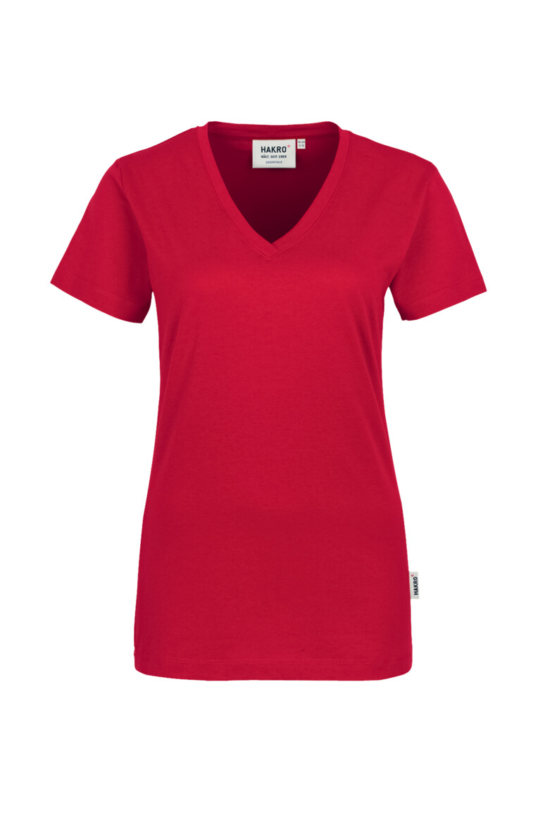 126 HAKRO Damen V-Shirt Classic
