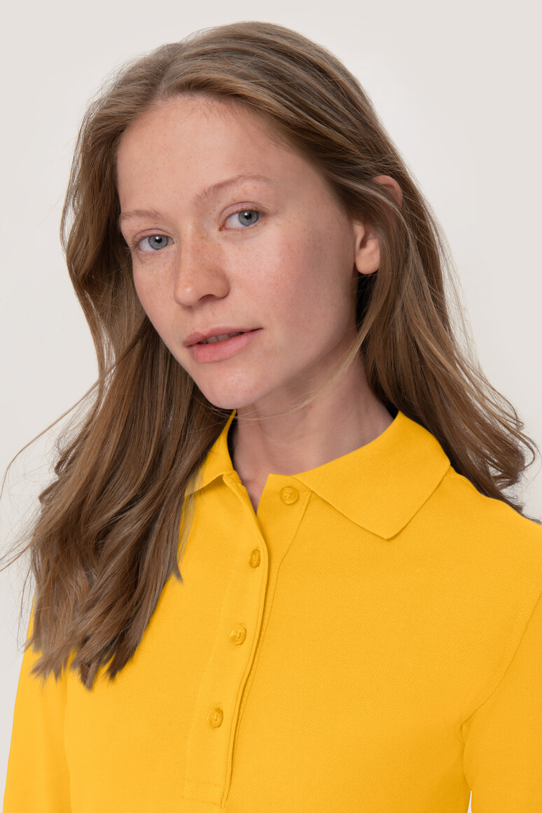 215 HAKRO Damen Longsleeve-Poloshirt Mikralinar®