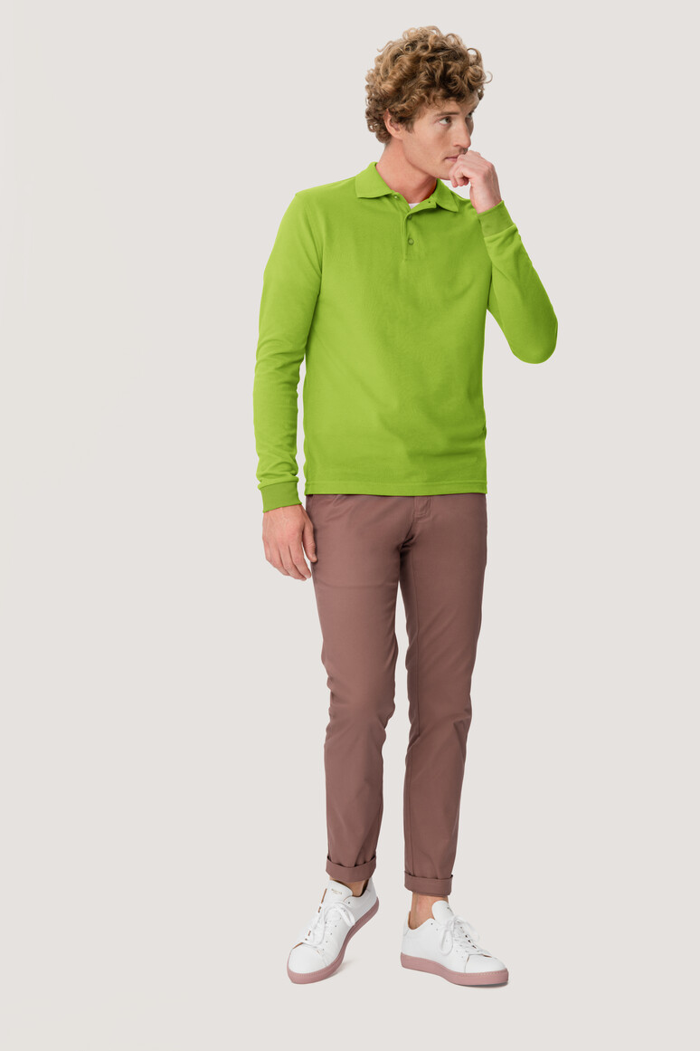 815 HAKRO Longsleeve-Poloshirt Mikralinar®