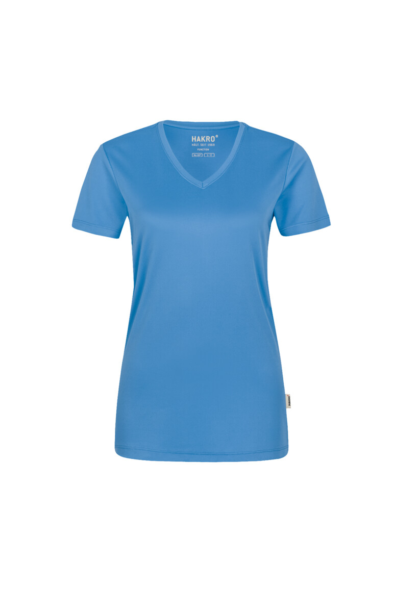 187 HAKRO Damen V-Shirt COOLMAX®