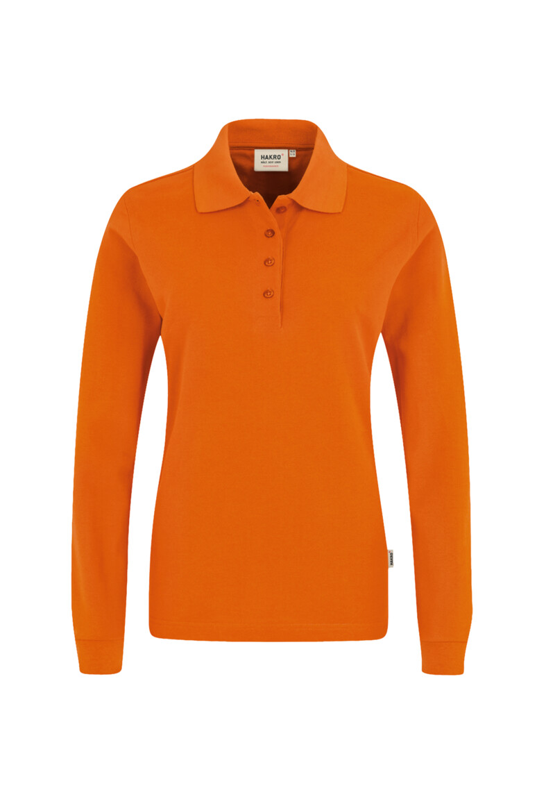 215 HAKRO Damen Longsleeve-Poloshirt Mikralinar®