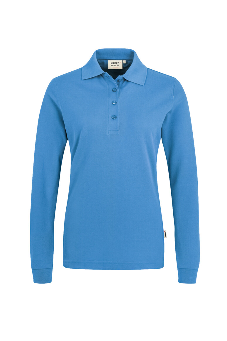 215 HAKRO Damen Longsleeve-Poloshirt Mikralinar®