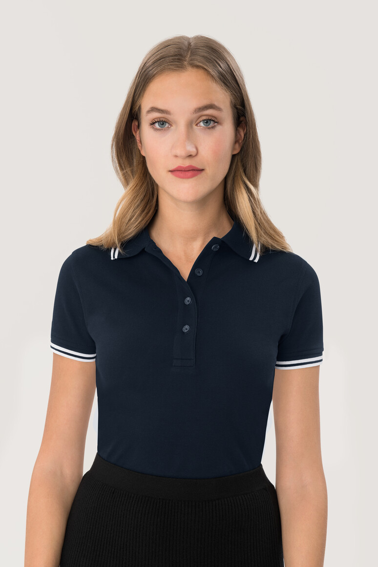 205 HAKRO Damen Poloshirt Twin-Stripe