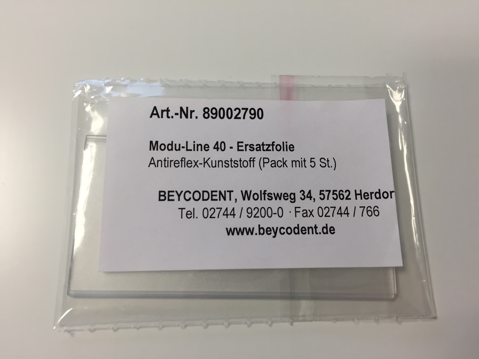 Ersatzscheiben für MODU-LINE 40 Namensschilder