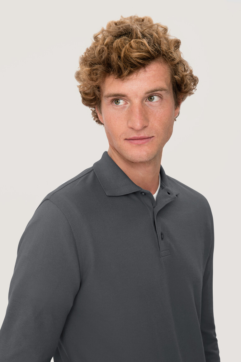 815 HAKRO Longsleeve-Poloshirt Mikralinar®