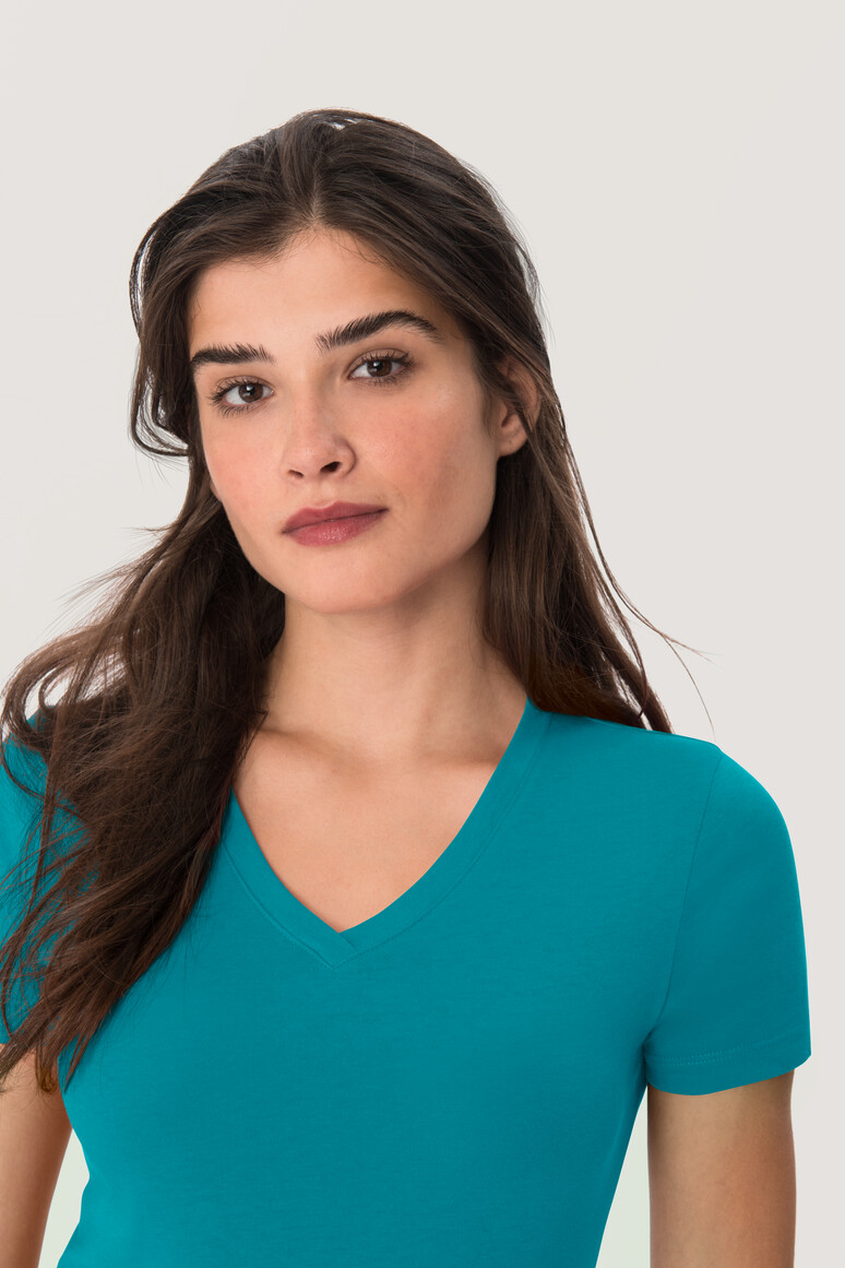 126 HAKRO Damen V-Shirt Classic