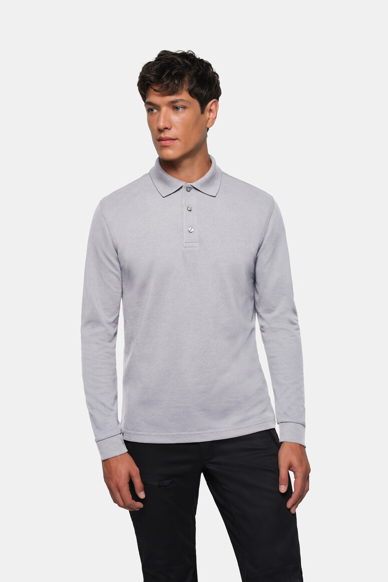 815 HAKRO Longsleeve-Poloshirt Mikralinar®