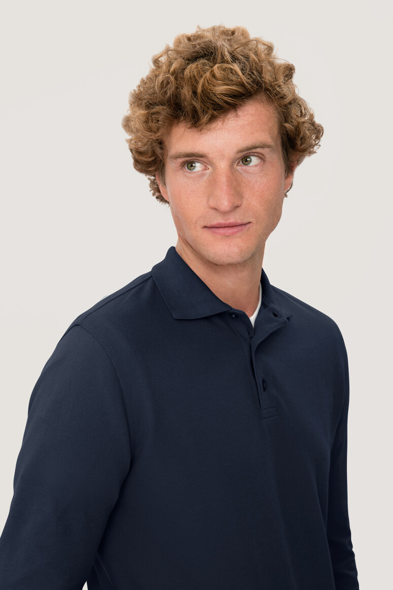 815 HAKRO Longsleeve-Poloshirt Mikralinar®
