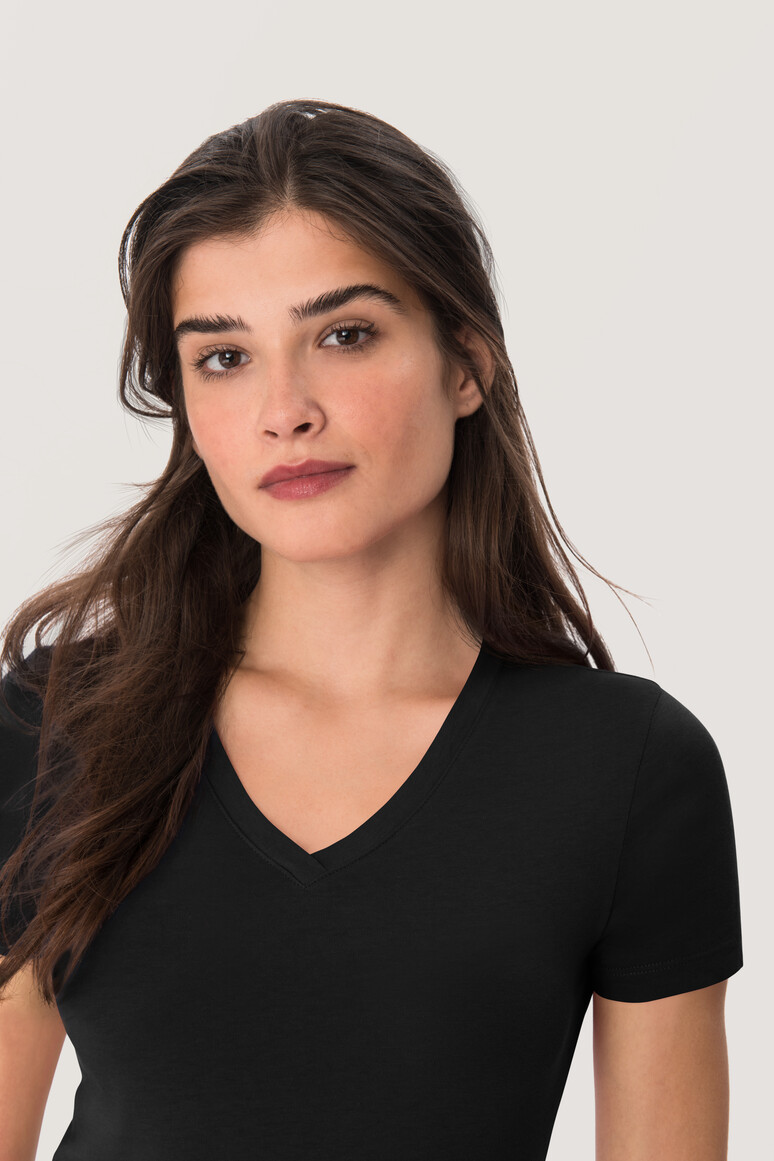 126 HAKRO Damen V-Shirt Classic