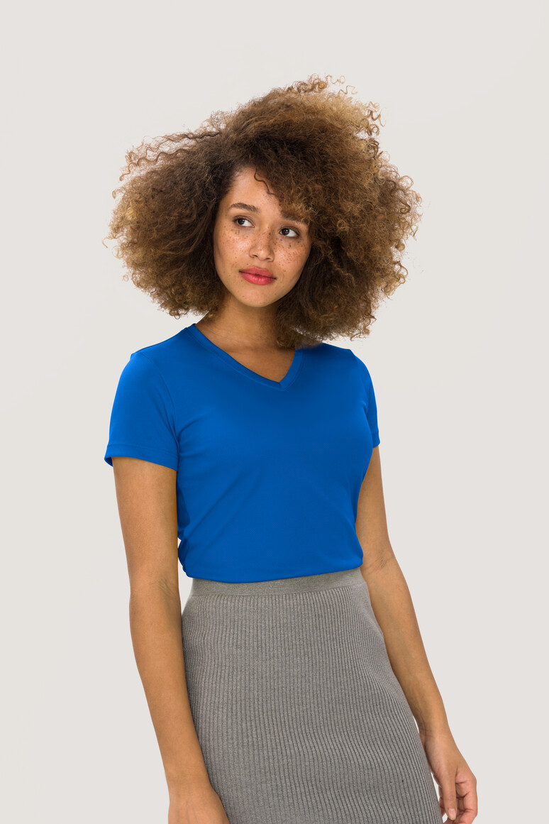 187 HAKRO Damen V-Shirt COOLMAX®