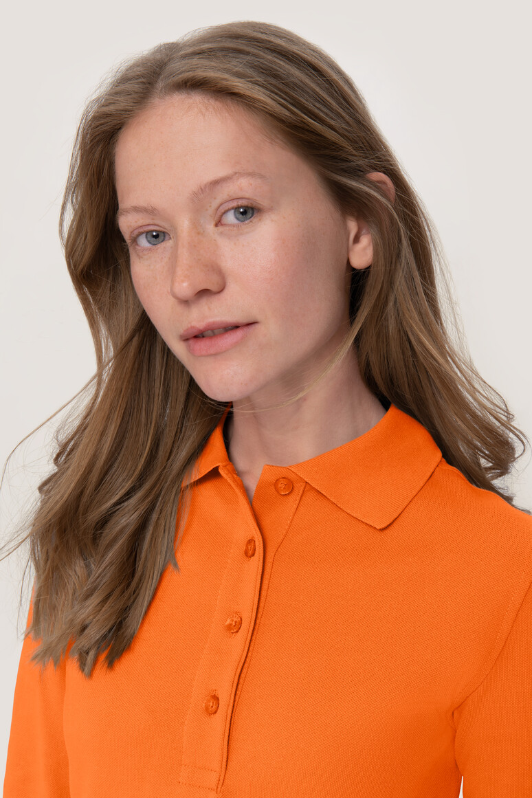 215 HAKRO Damen Longsleeve-Poloshirt Mikralinar®