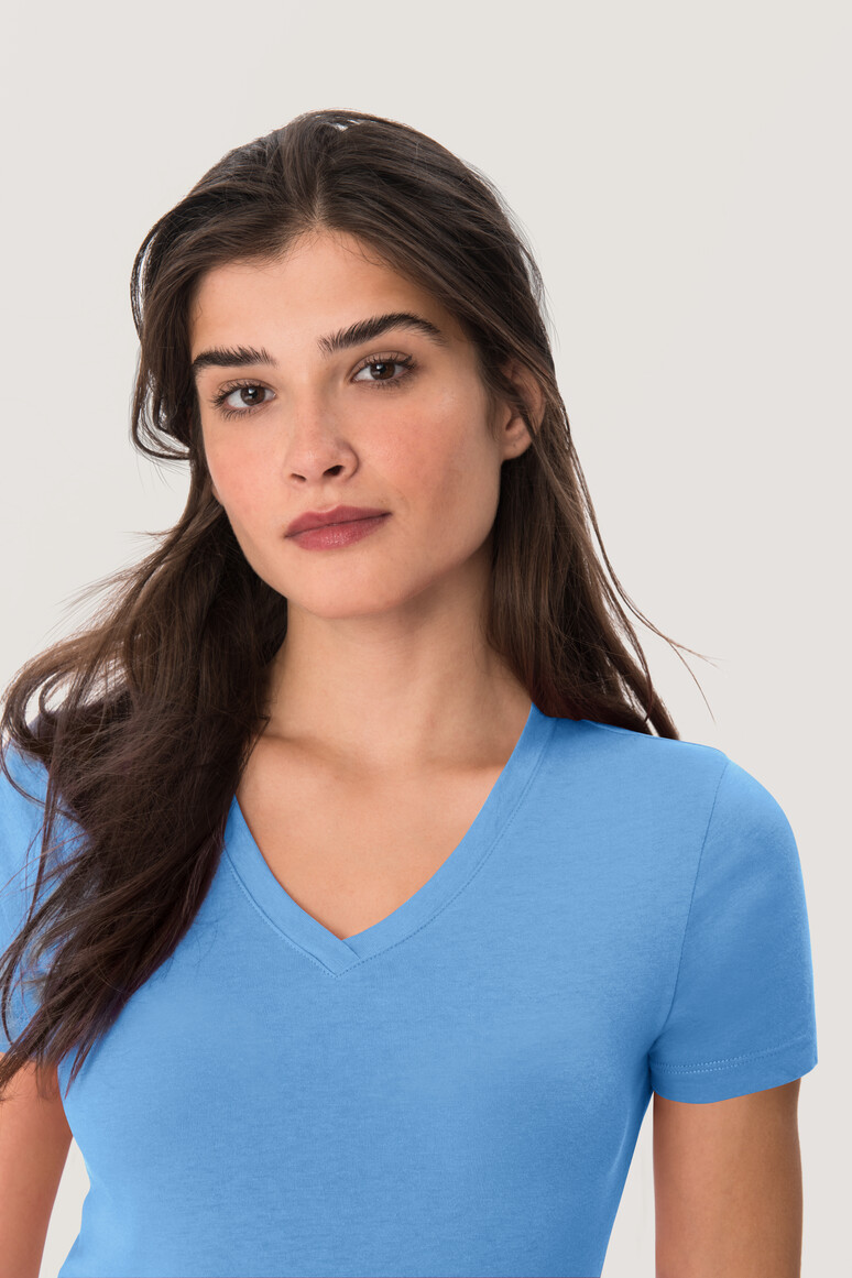 126 HAKRO Damen V-Shirt Classic