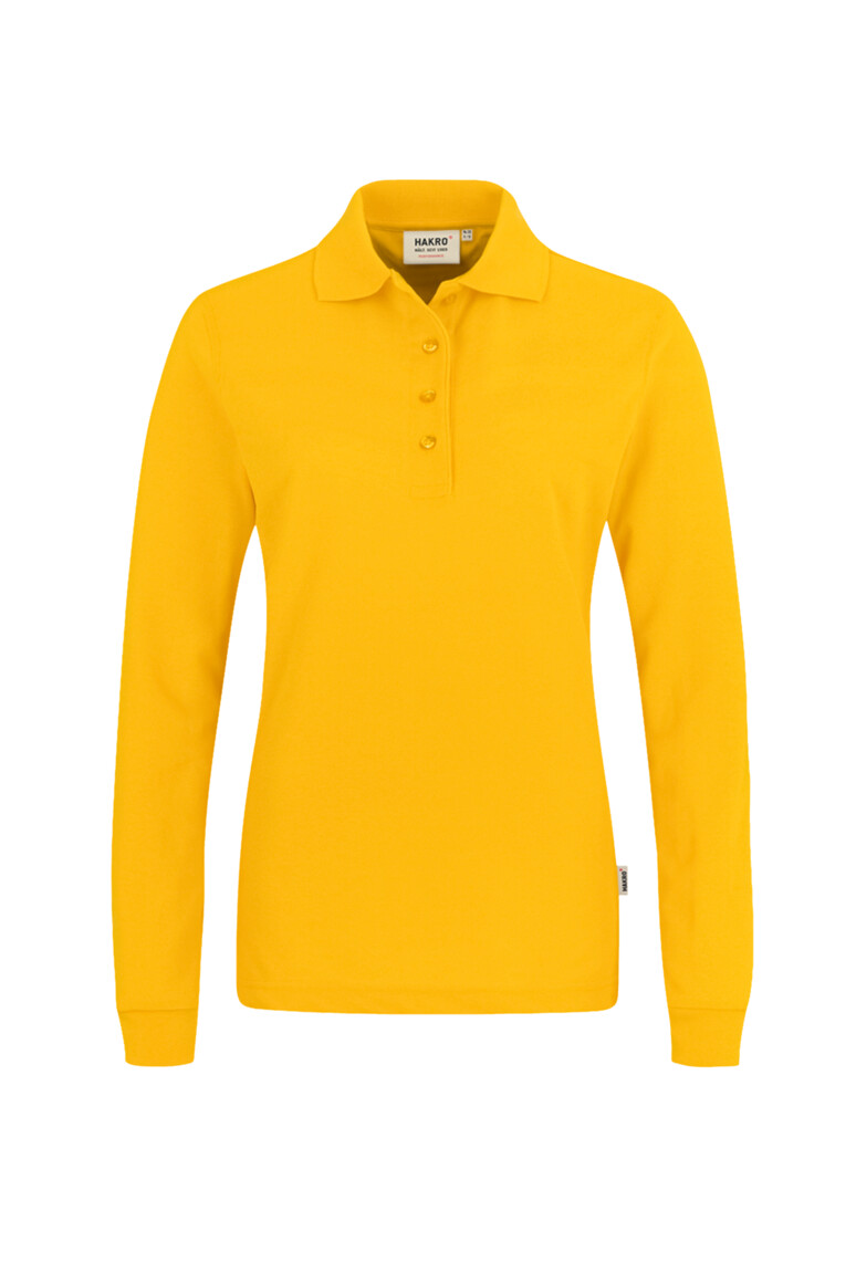 215 HAKRO Damen Longsleeve-Poloshirt Mikralinar®