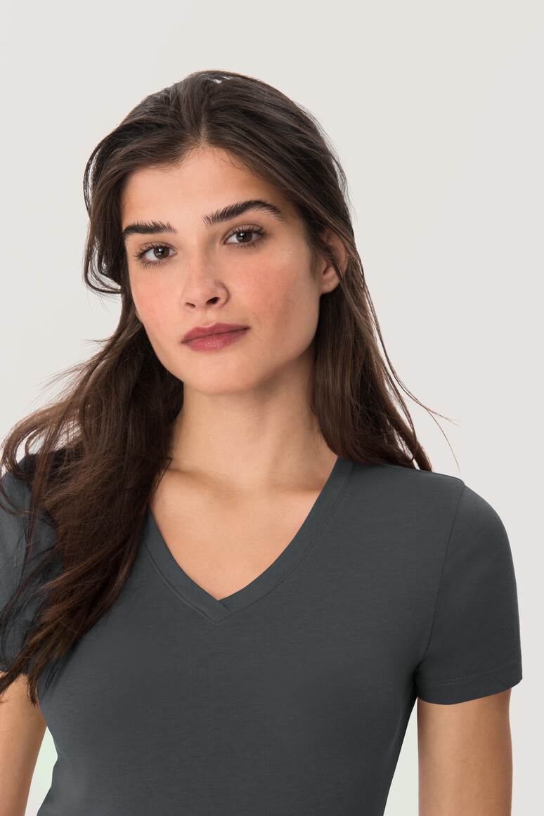 126 HAKRO Damen V-Shirt Classic