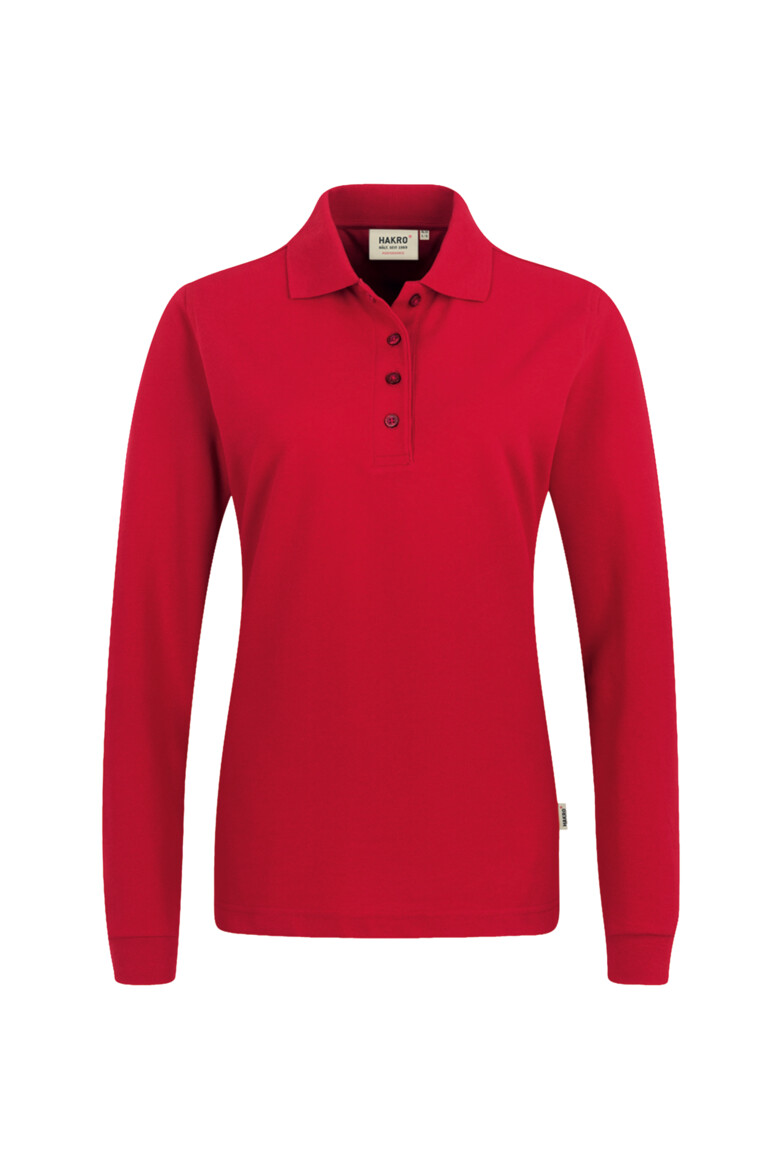 215 HAKRO Damen Longsleeve-Poloshirt Mikralinar®